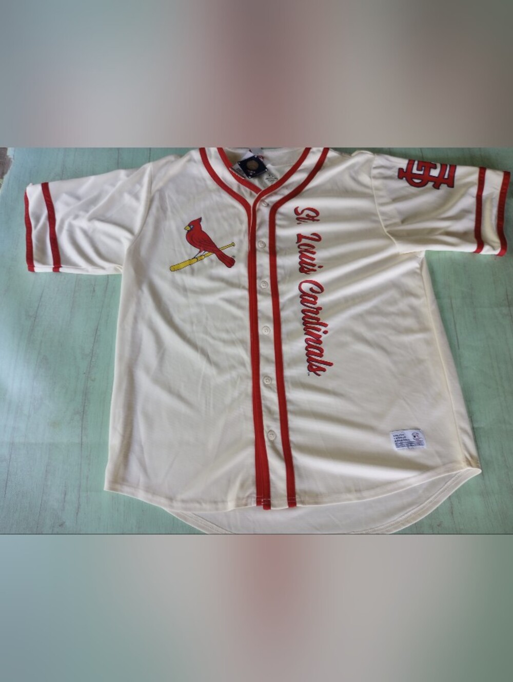 St. Louis Cardinals Jersey Mens XL White MLB Baseball Genuine Merchandise NWT
